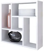 Półki do salonu - Półka Wisząca Molly Biała Do Pokoju Na Książki - miniaturka - grafika 1