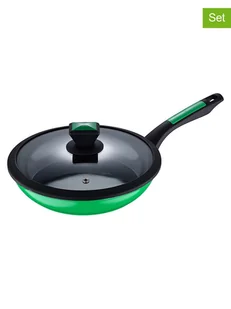 Benetton 2-częściowy zestaw patelni w kolorze czarno-zielonym - Ø 24 cm - Zestawy garnków i patelni - miniaturka - grafika 1