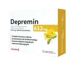 Colfarm S.A. Colfarm Depremin 612 mg 20 tabletek 3701061 - Układ nerwowy - miniaturka - grafika 1