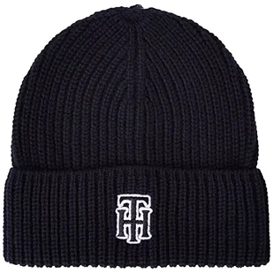 Tommy Hilfiger Damska czapka z dzianiny PREP, kosmiczna niebieska, jeden rozmiar - Czapki damskie - miniaturka - grafika 1