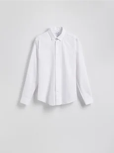 Reserved - Bawełniana koszula super slim fit - biały - Koszule męskie - miniaturka - grafika 1
