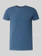 Koszulki męskie - T-shirt o kroju slim fit z mieszanki bawełny i elastanu - miniaturka - grafika 1