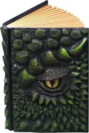 Zeszyty szkolne - Zeszyt Pamiętnik Notes Dziennik W Stylu Retro Smok Dragons Zielona Okładka - miniaturka - grafika 1