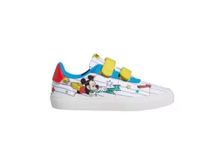 Buty dla dziewczynek - Buty dziecięce na rzepy Adidas Disney Mickey Mouse Vulc Raid3r Shoes GZ3316 - grafika 1