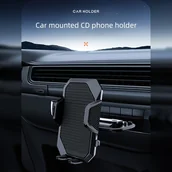 Inne - TEMU Uchwyt samochodowy na telefon, Uchwyt na nawigację CD, Obrót o 360°, Uchwyt samochodowy na telefon z odtwarzaczem - miniaturka - grafika 1