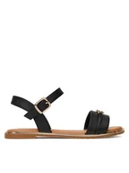 Buty dla dziewczynek - Tommy Hilfiger Sandały T3A2-33778-0326 S Czarny - miniaturka - grafika 1