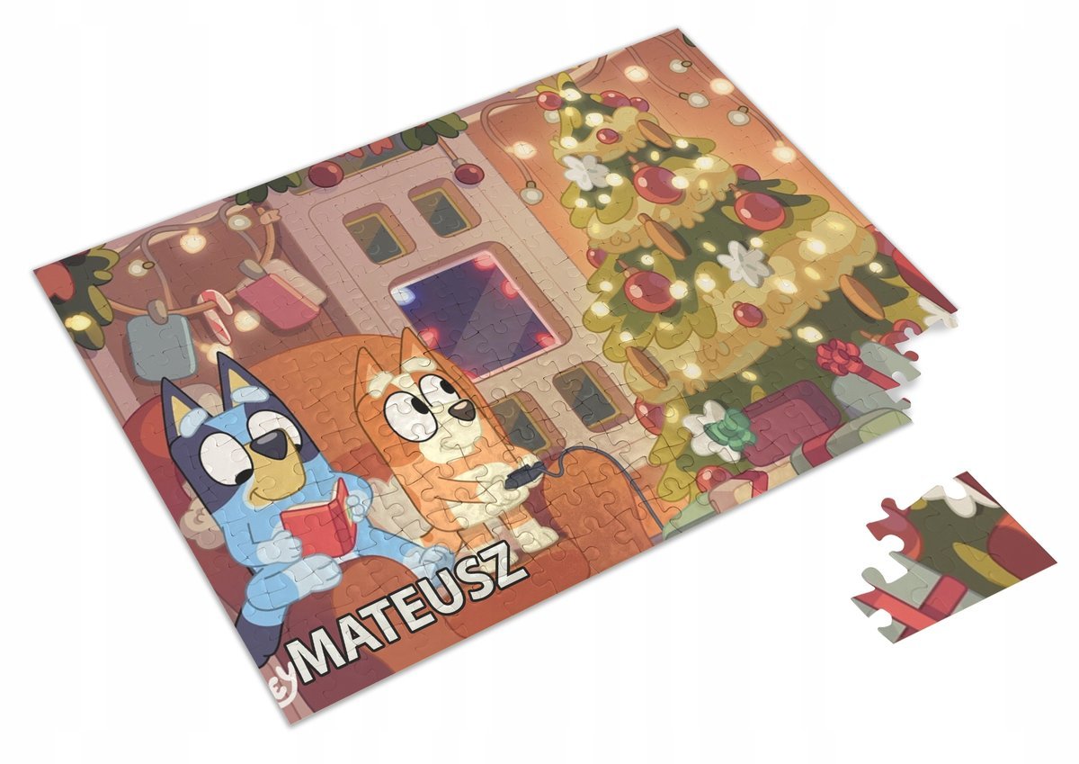 Puzzle BLUEY BLU PIESEK A3 252 el. z Nadrukiem Dowolne IMIĘ + Pudełko 6