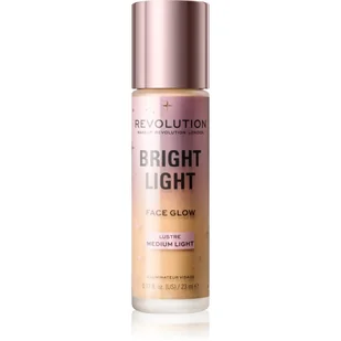 MAKEUP REVOLUTION - BRIGHT LIGHT - Face Glow - Podkład/ Rozświetlacz do twarzy w płynie - 23 ml - LUSTRE MEDIUM LIGHT - Rozświetlacze do twarzy i ciała - miniaturka - grafika 1