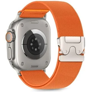 Pasek TECH-PROTECT Nylon Clasp do Apple Watch 6/7/8/9/SE/Ultra (44/45/46/49mm) Pomarańczowy - Akcesoria do smartwatchy - miniaturka - grafika 1