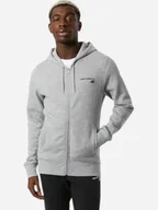 Bluzy męskie - Bluza streetwear rozpinana męska z kapturem New Balance NBMJ03907AG XL Szara (194389372626) - miniaturka - grafika 1