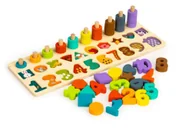 Zabawki interaktywne dla dzieci - Liczydło dla dzieci sorter układanka 3w1 Ecotoys - miniaturka - grafika 1
