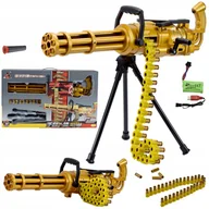 Zabawki militarne - KARABIN AUTOMATYCZNY STRZAŁKI BEZPIECZNY OBROTOWY MINIGUN - miniaturka - grafika 1