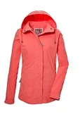Kurtki damskie - G.I.G.A. DX Damska kurtka/kurtka przejściowa z kapturem GS 17 WMN JCKT GOTS, koralowa, 42661-000 - miniaturka - grafika 1