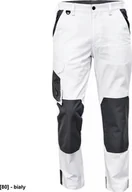 Odzież robocza - CERVA CREMORNE spodnie - męskie spodnie robocze do pasa, wytrzymała tkanina bawełnianiana, 60% bawełna, 40% poliester - biały 54 - miniaturka - grafika 1