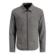 Kurtki męskie - JACK & JONES Kurtka męska z imitacji zamszu, koszula, Sedona Sage, L - miniaturka - grafika 1