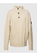 Swetry męskie - Sweter z dzianiny ze stójką - CK Calvin Klein - miniaturka - grafika 1
