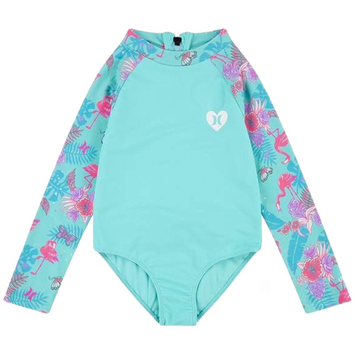 Strój kąpielowy dziewczęcy Hurley jednoczęściowy UPF 50+ z długim rękawem-104