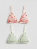 Biustonosze - Reserved - Siateczkowy biustonosz 2 pack - różowy - miniaturka - grafika 1