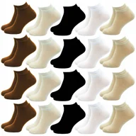 Skarpetki męskie - 20 PAR STOPKI MĘSKIE SKARPETY 40-43 KLASYCZNE BAMBUSOWE NISKIE SKARPETKI - miniaturka - grafika 1