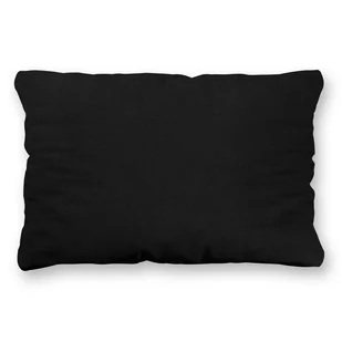 Poszewka Bawełna 50 x 80 Jednolita Ola Czarna Black - Poszewki na poduszki - miniaturka - grafika 2