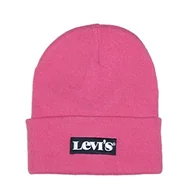 Czapki damskie - Levi's Czapka dziecięca LAN Serif Beanie Beanie, Shocking Pink, jeden rozmiar - miniaturka - grafika 1