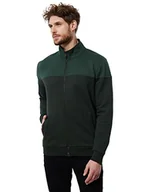 Bluzy męskie - Street One MEN Męska bluza D211781, ciemnozielona, XXXL, ciemnozielony, 3XL - miniaturka - grafika 1