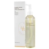 Olejki do mycia twarzy - Heveblue Salmon Caring Centella Light Cleansing, Olejek oczyszczający do twarzy - miniaturka - grafika 1