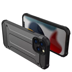 Hybrid Armor pancerne hybrydowe etui pokrowiec iPhone 13 Pro Max czarny - Etui i futerały do telefonów - miniaturka - grafika 2