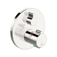 Baterie wannowe i prysznicowe - Hansa Clinica - Termostatyczna podtynkowa  bateria wannowa do obsługi dwóch wyjść wody, chrom 88619085 - miniaturka - grafika 1