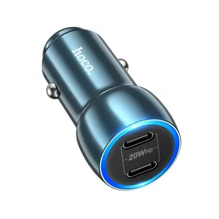 HOCO ładowarka samochodowa 2x Typ C PD 40W Z48 niebieski - Akcesoria do smartwatchy - miniaturka - grafika 1