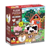 Puzzle - Mudpuppy Puzzle podłogowe Farma z unikalnymi kształtami 25 elementów 2+ - miniaturka - grafika 1