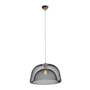 Lampy sufitowe - Maxlight Breezy P0442 lampa wisząca zwis 1x40W E27 czarna/złota - miniaturka - grafika 1