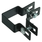 Akcesoria do ogrodzeń - Obejma narożna 50x50 mm antracytowa Polbram - miniaturka - grafika 1