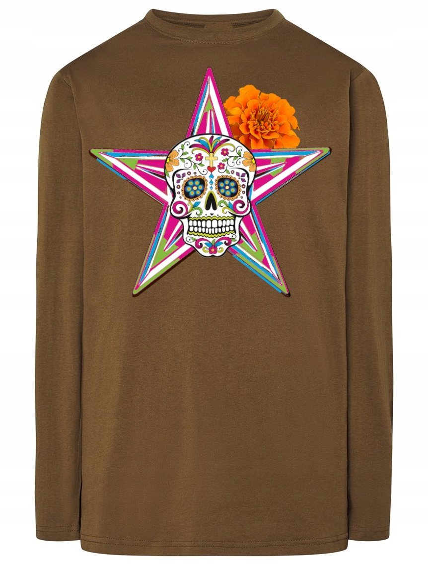Longsleeve męski Czaszka Meksykańska Rozm.M