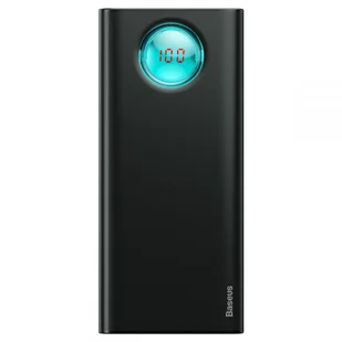 Baseus Powerbank PD3.0 &amp QC3.0 20000mAh Czarny 6953156286573 - Ładowarki do telefonów - miniaturka - grafika 1