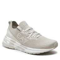 Półbuty męskie - Sneakersy EA7 Emporio Armani X8X095 XK240 T498 Rainy Day+White - miniaturka - grafika 1