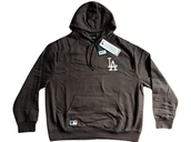 Bluzy męskie - ORYGINALNA Bluza NEW ERA Los Angeles Dodgers - BRĄZOWA rozm. XL - miniaturka - grafika 1