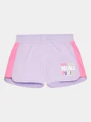 Spodenki damskie - Champion Szorty sportowe 404683 Fioletowy Regular Fit - miniaturka - grafika 1