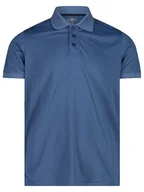 Koszulki sportowe męskie - CMP Funkcyjna koszulka polo w kolorze niebieskim - miniaturka - grafika 1