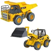 Zabawki zdalnie sterowane - Zestaw zdalnie sterowany HUINA Ładowarka + Wywrotka 1515 - miniaturka - grafika 1