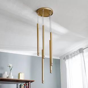 Sigma Sopel Laser lampa wisząca 5-punktowa złota 33230 33230 - Lampy sufitowe - miniaturka - grafika 3