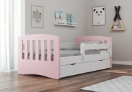 Łóżka dla dzieci i młodzieży - Kocot Kids Łóżko CLASSIC 1 MIX różowe pojedyncze dziecięce Kocot Kids - miniaturka - grafika 1