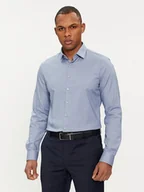 Koszule męskie - Calvin Klein Koszula K10K112305 Niebieski Slim Fit - miniaturka - grafika 1