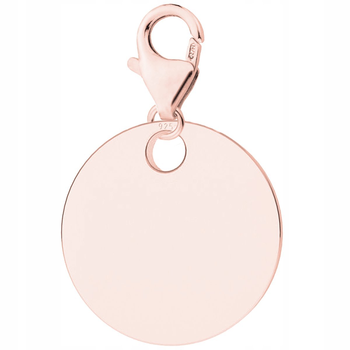 Zawieszka Pozłacana z Blaszką Okrągłą Kółkiem Blaszka Koło Kółko SREBRO 925