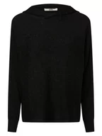 Bluzy damskie - Esprit Casual - Damska bluza z kapturem, czarny - miniaturka - grafika 1