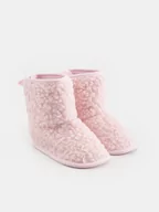Buty dla dziewczynek - Sinsay - Kapcie - różowy - miniaturka - grafika 1
