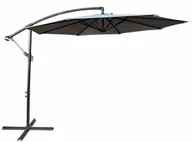 Parasole ogrodowe - Szary okrągły parasol na taras F3-W16 - miniaturka - grafika 1