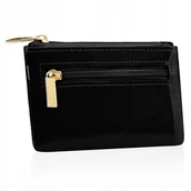 Etui na klucze - BETLEWSKI skórzane małe etui na klucze złoty zamek lakierowane na prezent - miniaturka - grafika 1