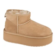 Śniegowce damskie - Buty Emu Australia Stinger Micro Flatform W13082-SAND beżowy - miniaturka - grafika 1