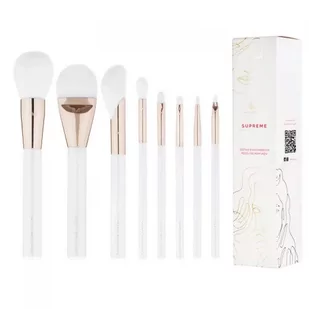 Many Brushes Supreme, Zestaw 8 wegańskich pędzli do makijażu, biały kolor - Pędzle do makijażu - miniaturka - grafika 1